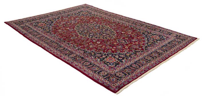 7' 11 x 11' 1 Hand Knotted Mashad Persian Wool Rug