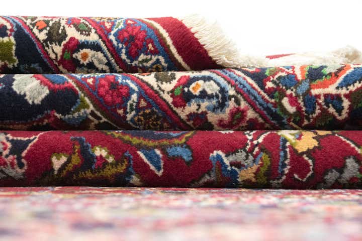 7' 11 x 11' 1 Hand Knotted Mashad Persian Wool Rug