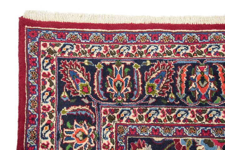 7' 11 x 11' 1 Hand Knotted Mashad Persian Wool Rug