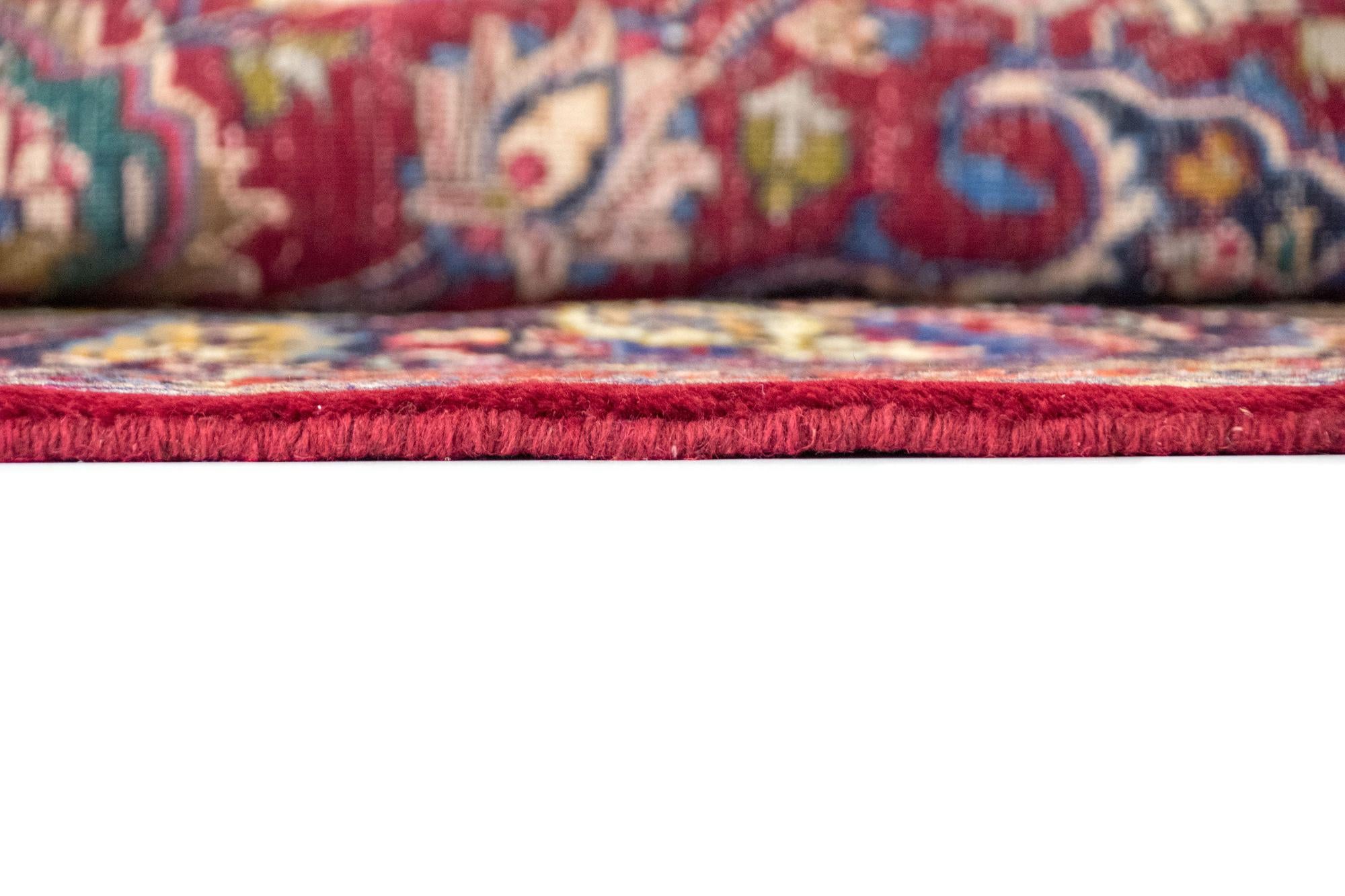 9' 6 x 13' 1 Hand Knotted Mashad Persian Wool Rug