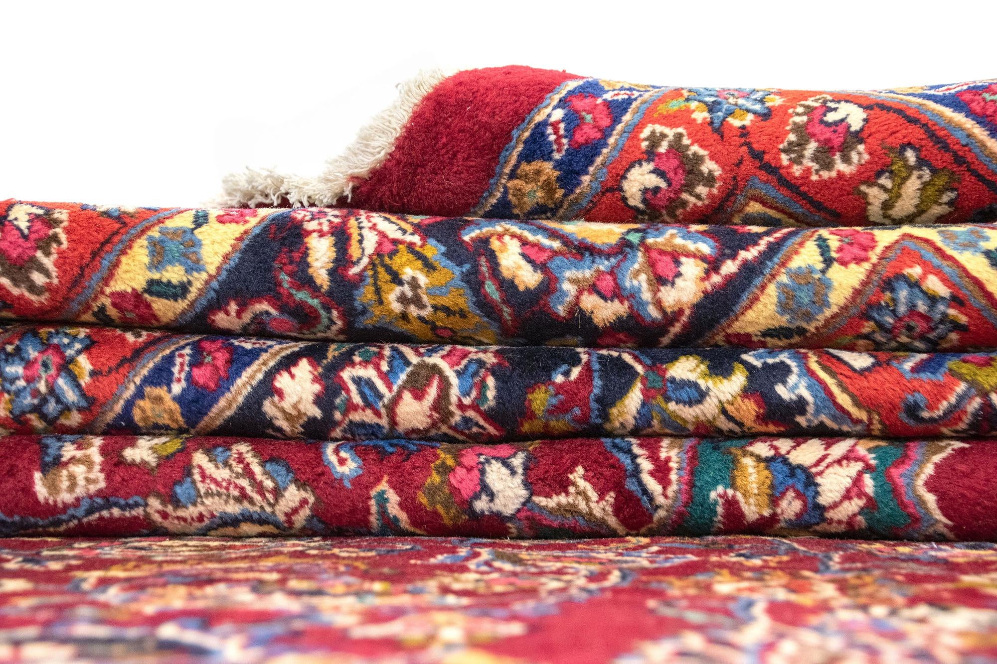 9' 6 x 13' 1 Hand Knotted Mashad Persian Wool Rug