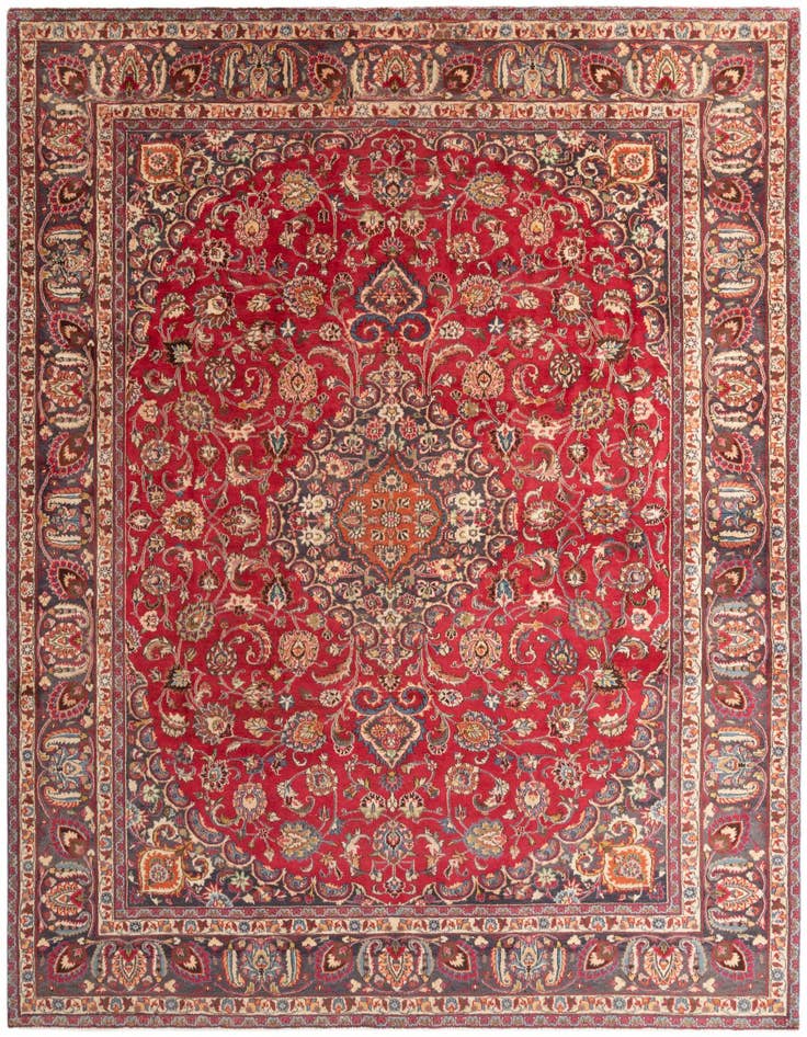 Detail image of 9' 5 x 12' 2 Mashad Rug