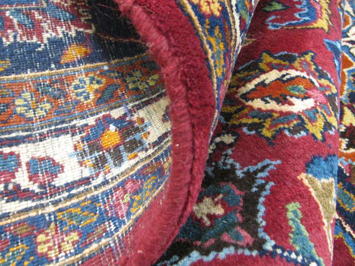 9' 11 x 12' 7 Hand Knotted Mashad Persian Wool Rug