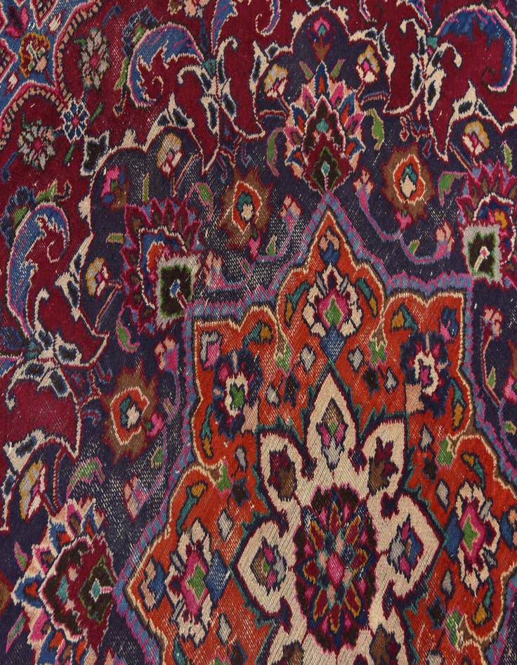 Detail image of 9' 10 x 12' 10 Hand Knotted Mashad Persian Wool Rug