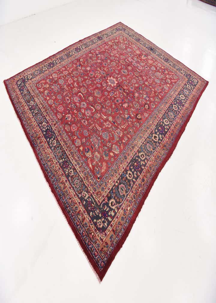 9' 10 x 12' 2 Hand Knotted Mashad Persian Wool Rug