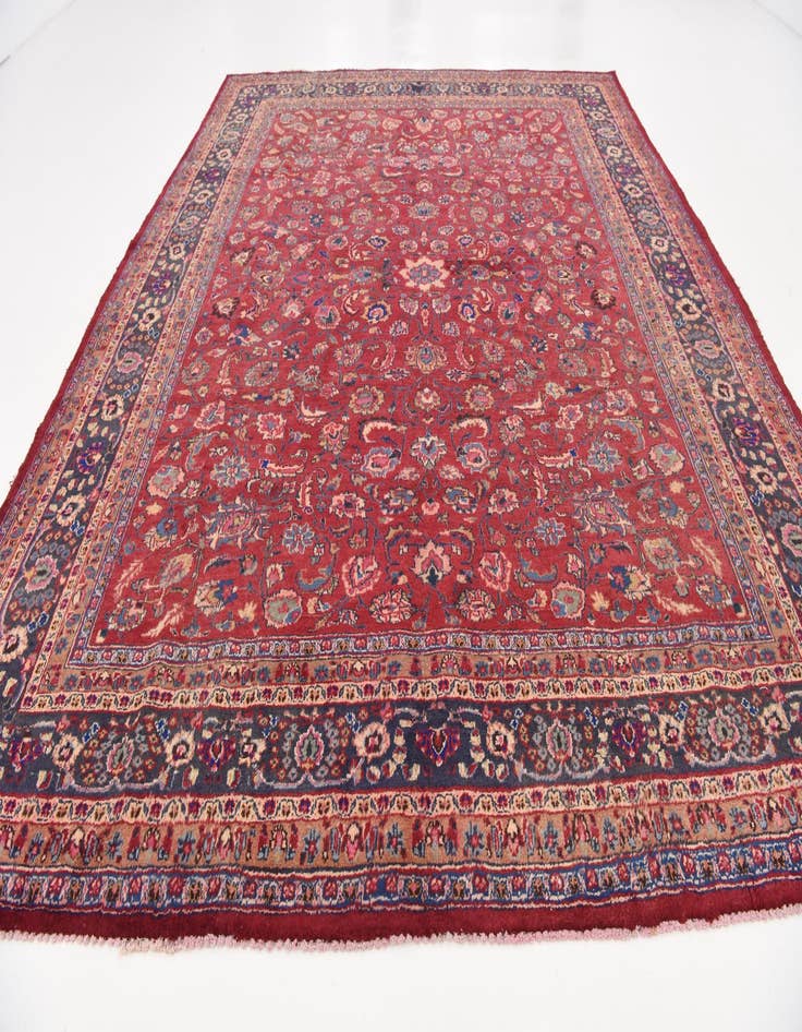 Detail image of 9' 10 x 12' 2 Hand Knotted Mashad Persian Wool Rug