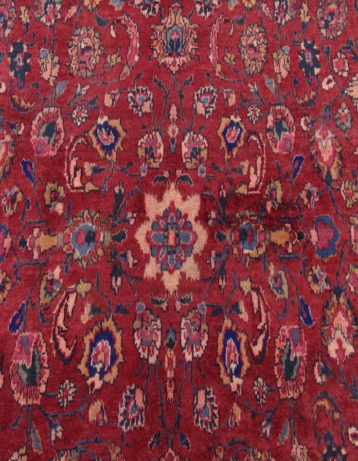 Detail image of 9' 10 x 12' 2 Hand Knotted Mashad Persian Wool Rug