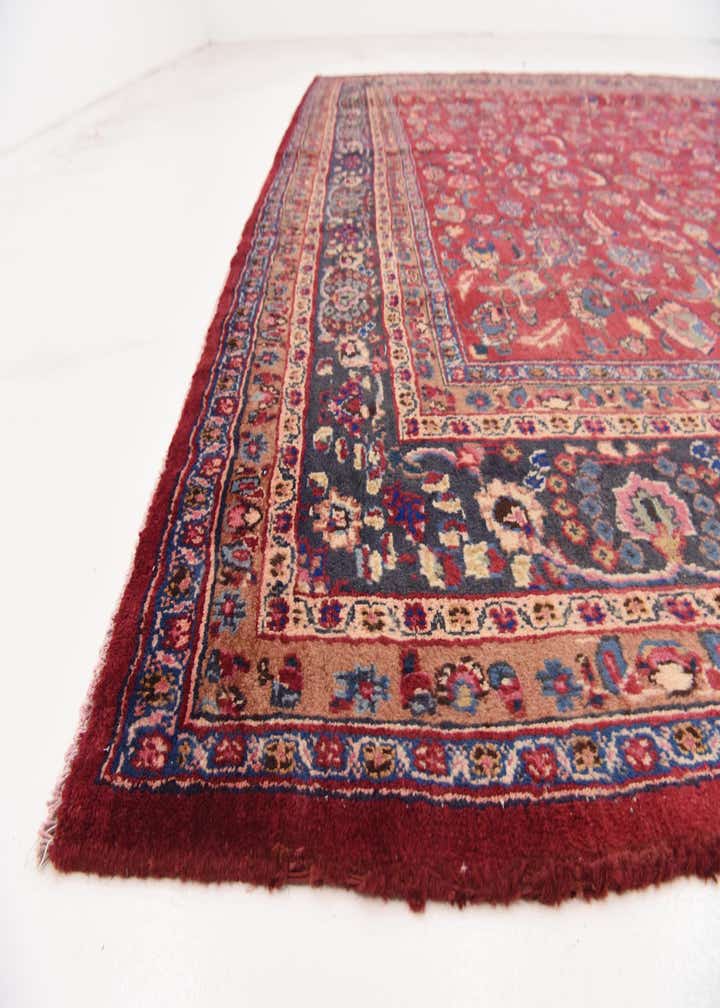 9' 10 x 12' 2 Hand Knotted Mashad Persian Wool Rug