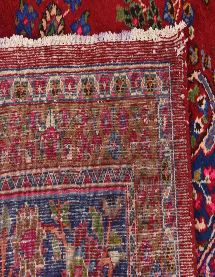 Detail image of 9' 7 x 13' 3  Hand Knotted Mashad Persian Wool Rug