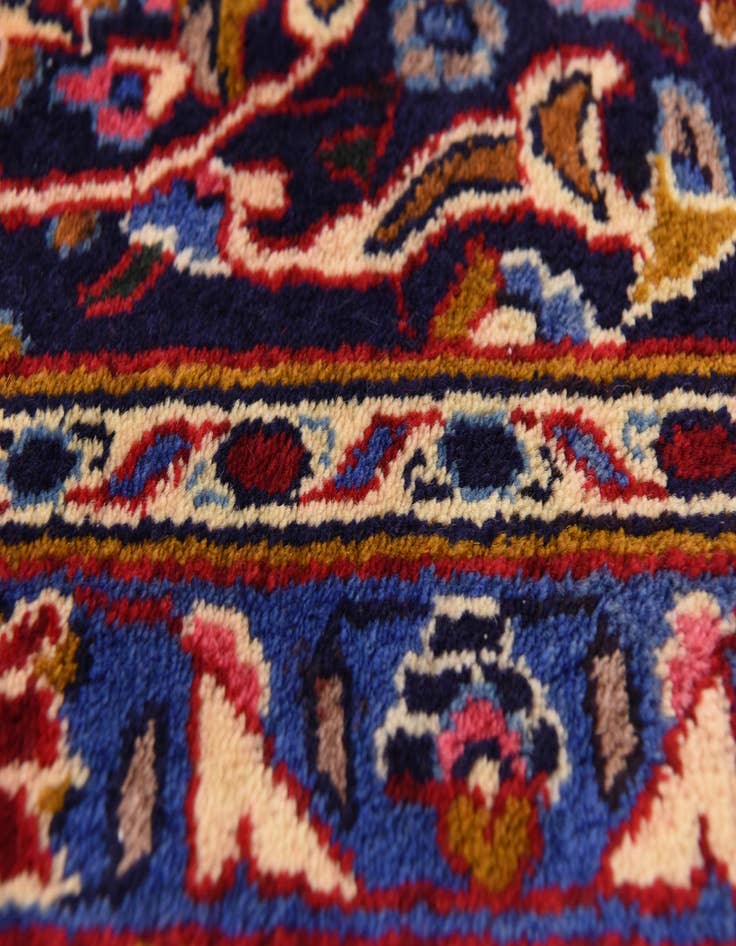 Detail image of 9' 7 x 13' 2 Hand Knotted Mashad Persian Wool Rug