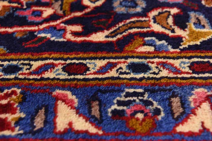 9' 7 x 13' 2 Hand Knotted Mashad Persian Wool Rug