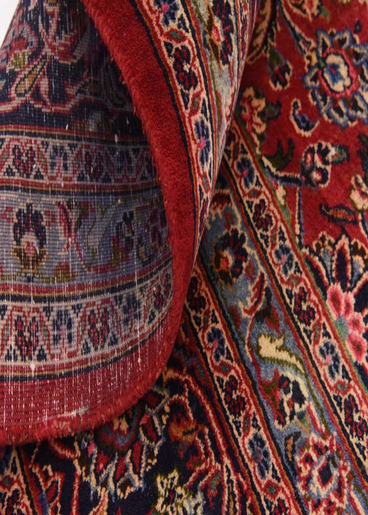 9' 9 x 12' 9 Hand Knotted Mashad Persian Wool Rug