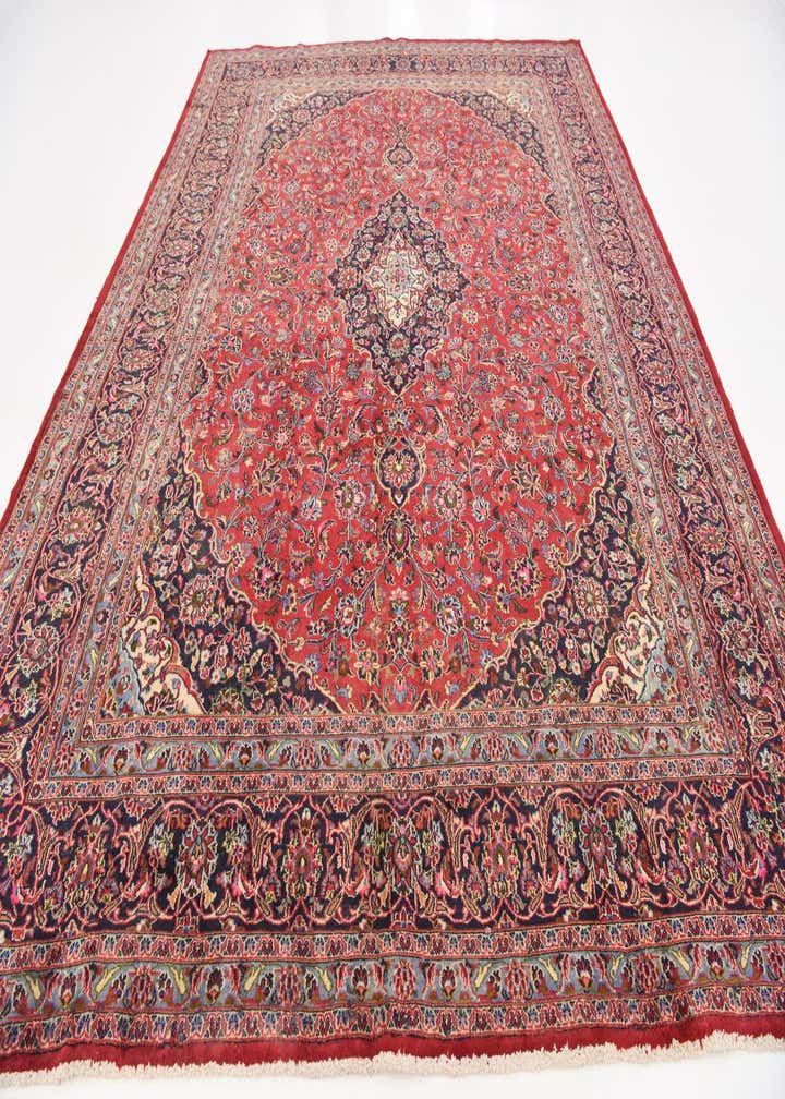 9' 9 x 12' 9 Hand Knotted Mashad Persian Wool Rug
