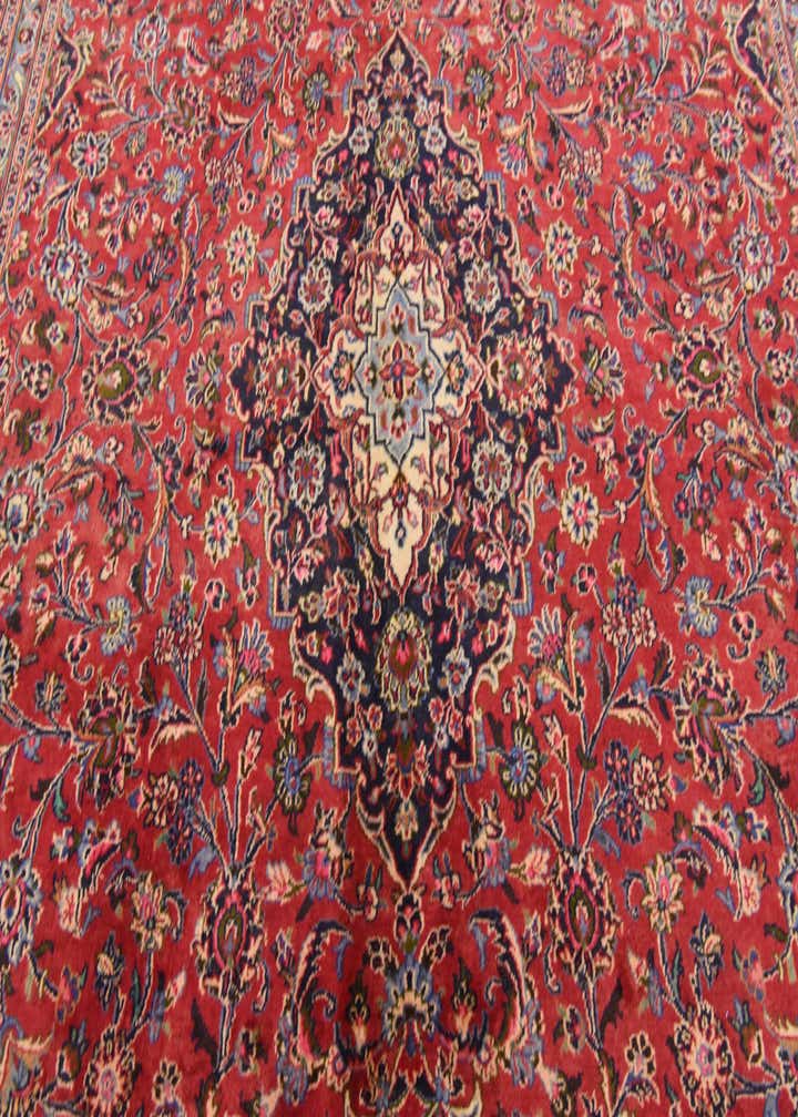 9' 9 x 12' 9 Hand Knotted Mashad Persian Wool Rug