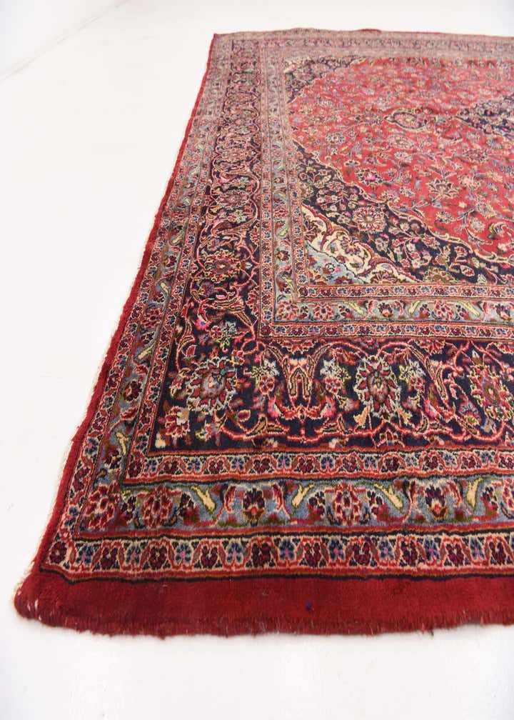 9' 9 x 12' 9 Hand Knotted Mashad Persian Wool Rug