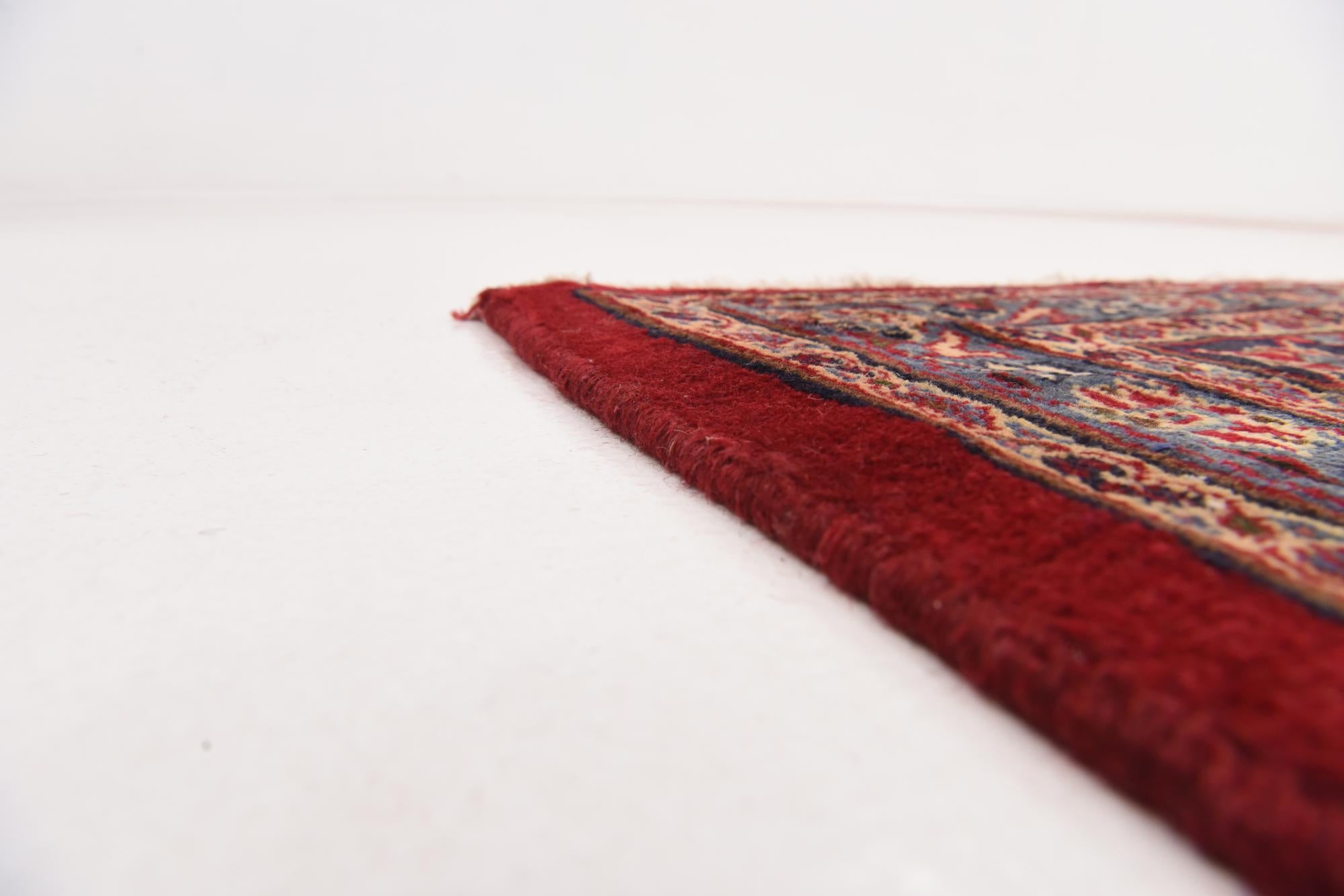 9' 9 x 12' 6 Hand Knotted Mashad Persian Wool Rug