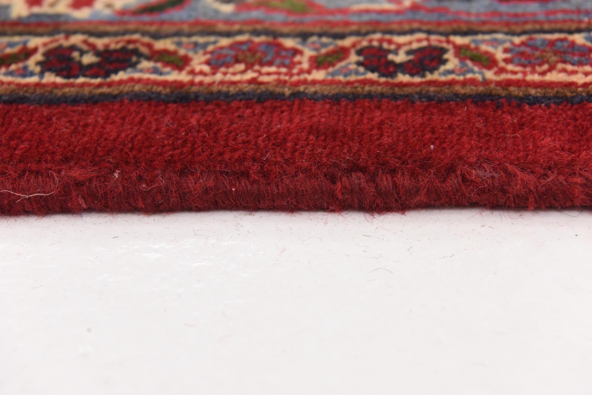 9' 9 x 12' 6 Hand Knotted Mashad Persian Wool Rug