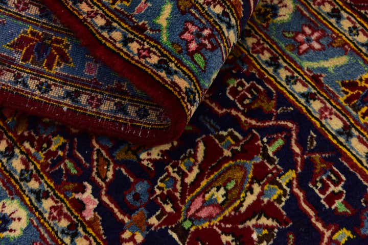 9' 10 x 13' 3 Hand Knotted Mashad Persian Wool Rug