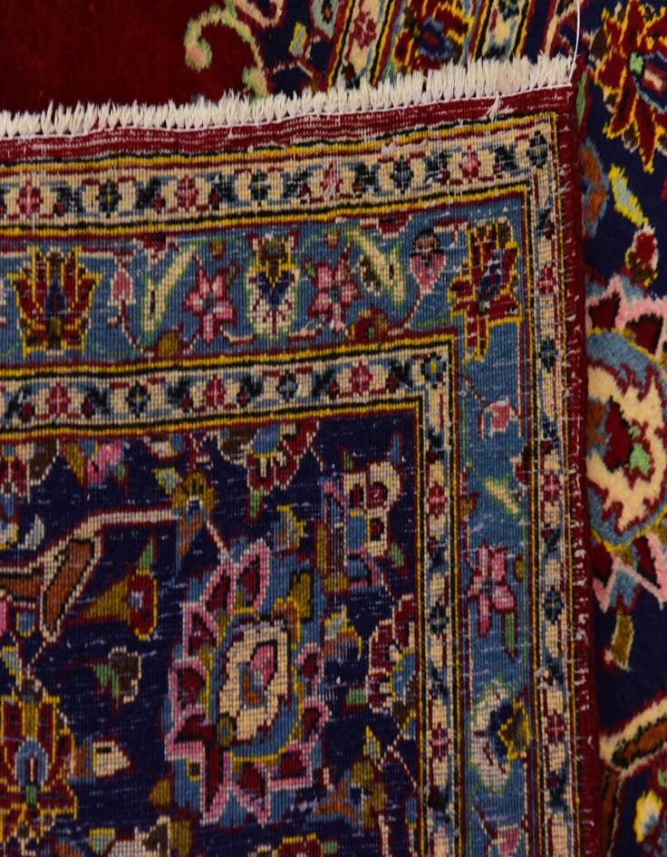 Detail image of 9' 10 x 13' 3 Hand Knotted Mashad Persian Wool Rug