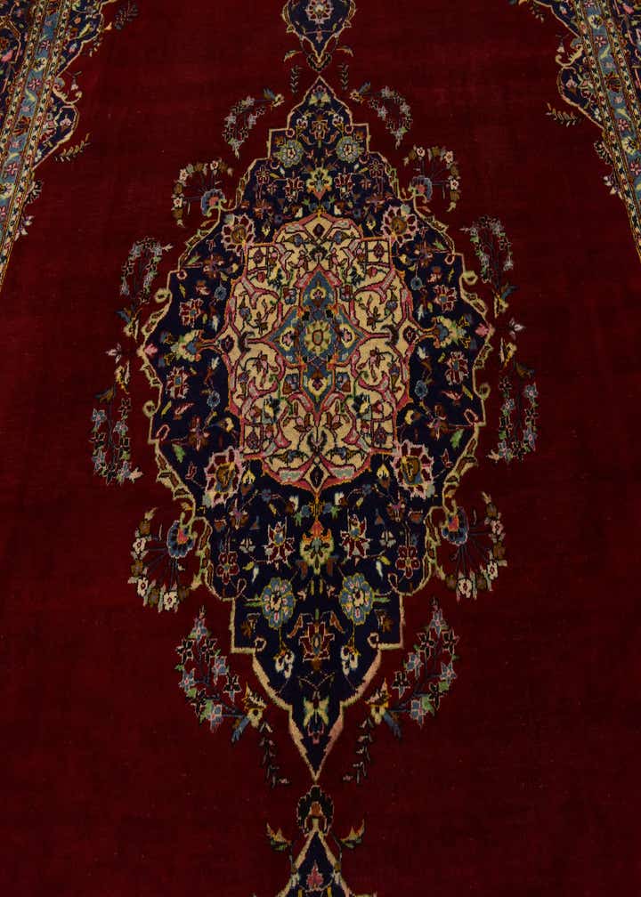 9' 10 x 13' 3 Hand Knotted Mashad Persian Wool Rug