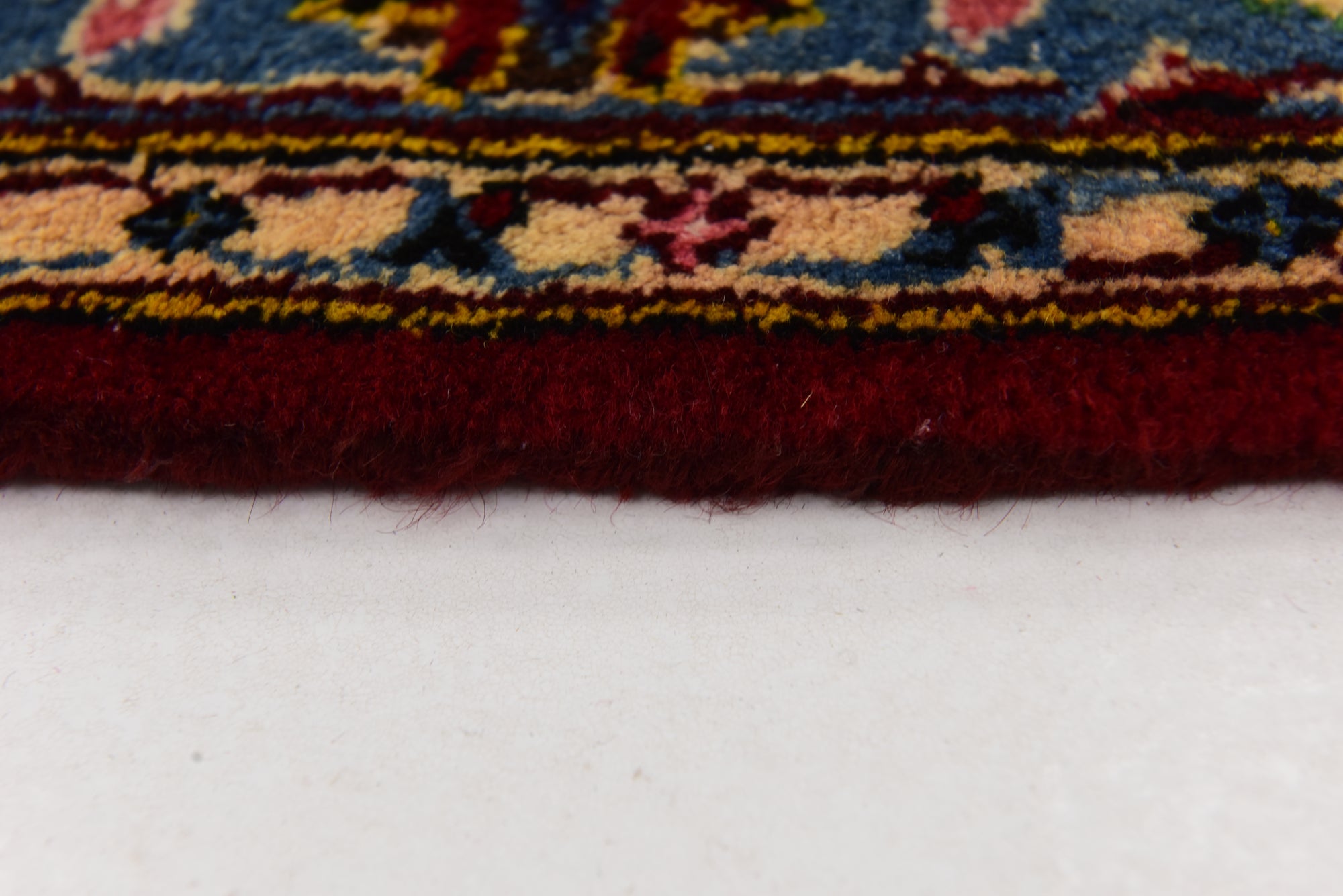 9' 10 x 13' 3 Hand Knotted Mashad Persian Wool Rug