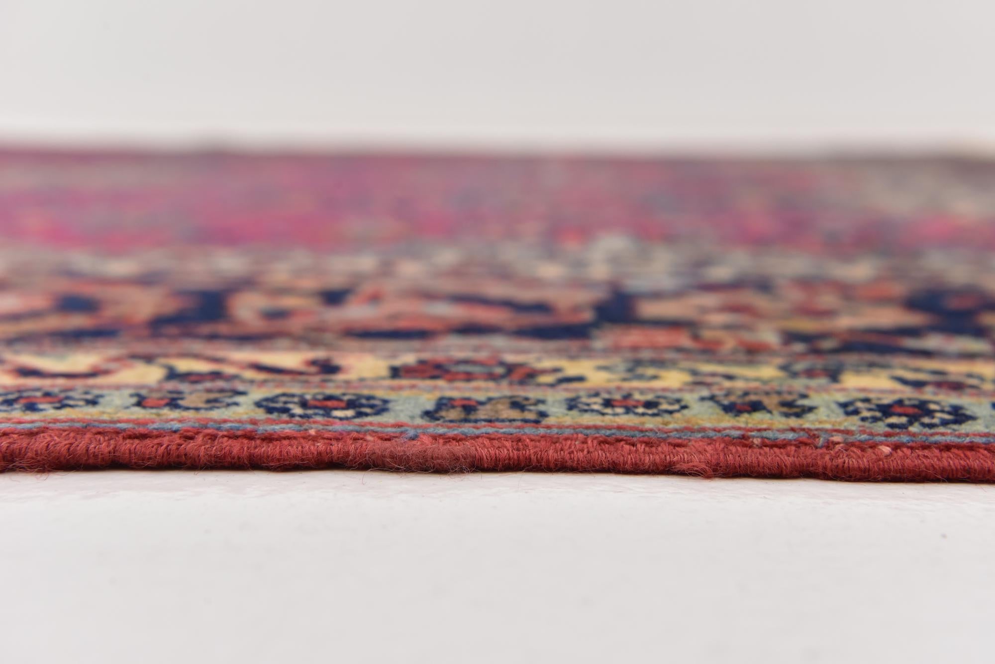 7' 7 x 11' 6 Hand Knotted Mashad Persian Wool Rug