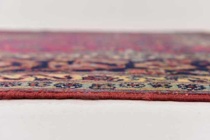 7' 7 x 11' 6 Hand Knotted Mashad Persian Wool Rug