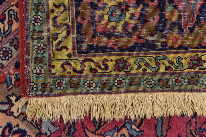 7' 7 x 11' 6 Hand Knotted Mashad Persian Wool Rug