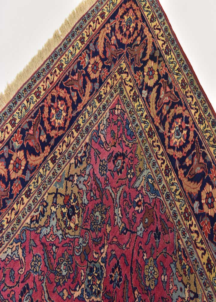 7' 7 x 11' 6 Hand Knotted Mashad Persian Wool Rug