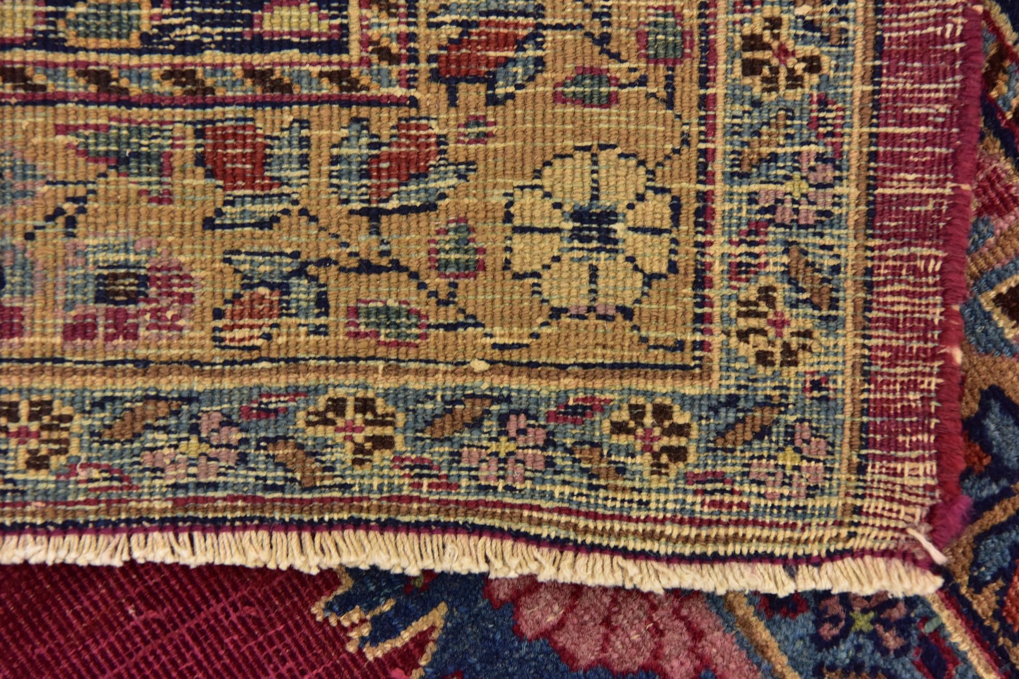 9' 10 x 13' Hand Knotted Mashad Persian Wool Rug