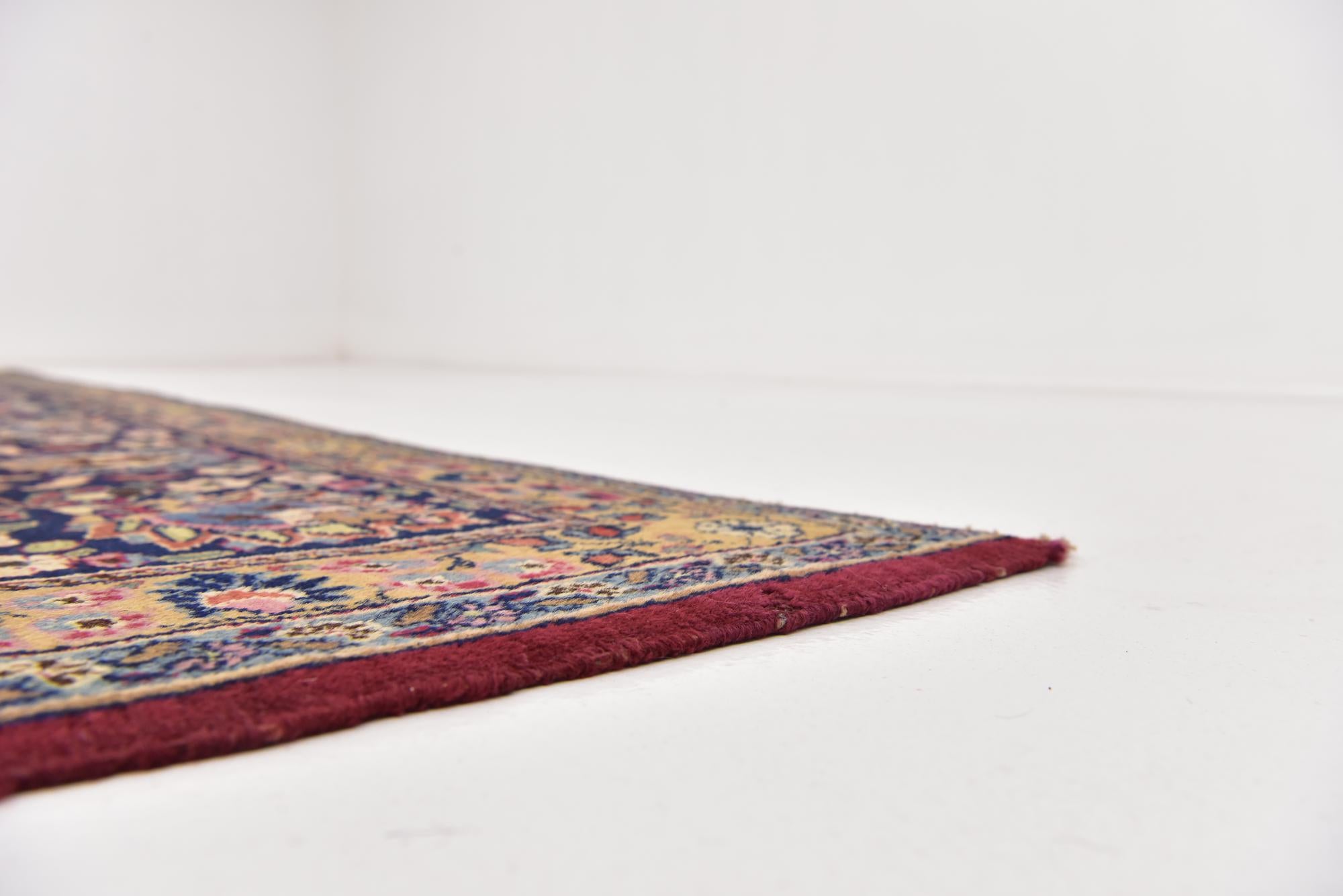 9' 10 x 13' Hand Knotted Mashad Persian Wool Rug
