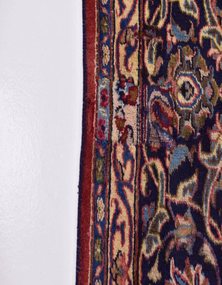 Detail image of 9' 7 x 12' 8 Hand Knotted Mashad Persian Wool Rug