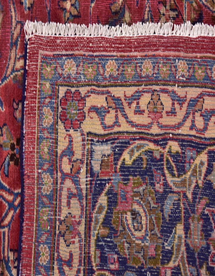 Detail image of 9' 7 x 12' 8 Hand Knotted Mashad Persian Wool Rug
