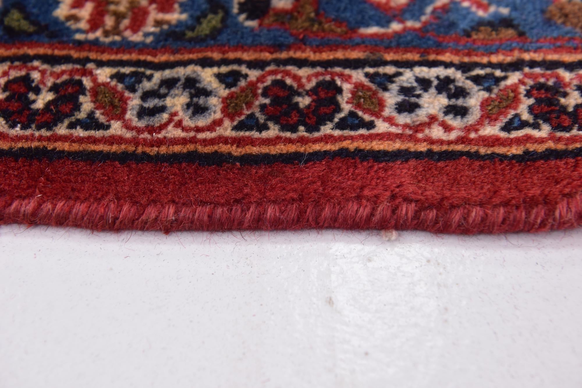 9' 7 x 12' 10 Hand Knotted Mashad Persian Wool Rug