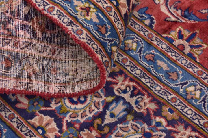 9' 3 x 12' 5 Hand Knotted Mashad Persian Wool Rug