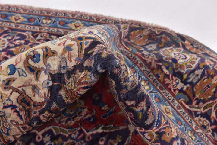 9' 3 x 12' 5 Hand Knotted Mashad Persian Wool Rug