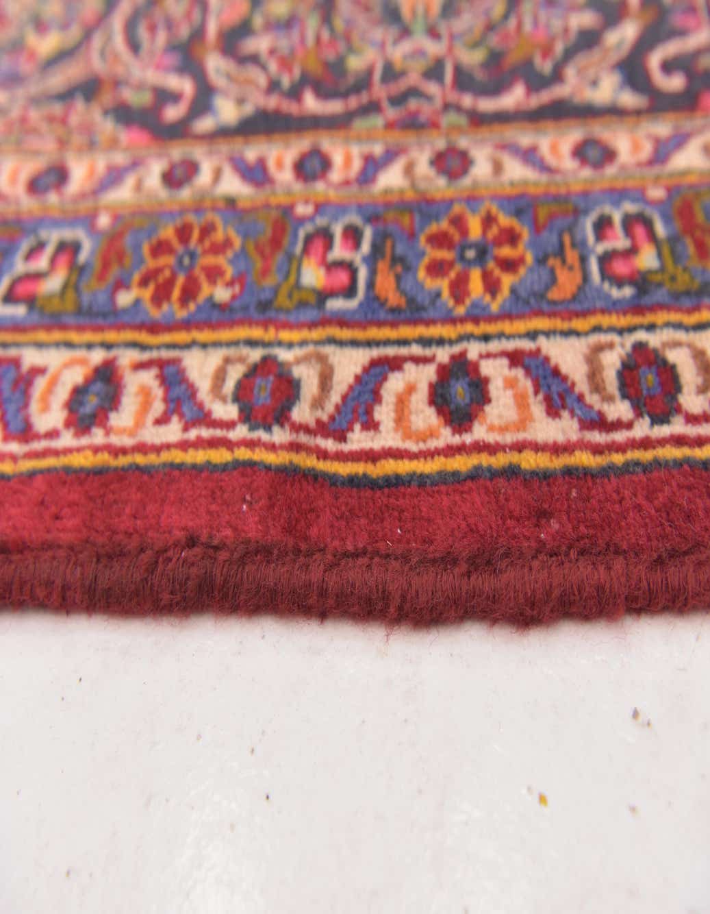 Detail image of 9' 7 x 13' 2  Hand Knotted Mashad Persian Wool Rug