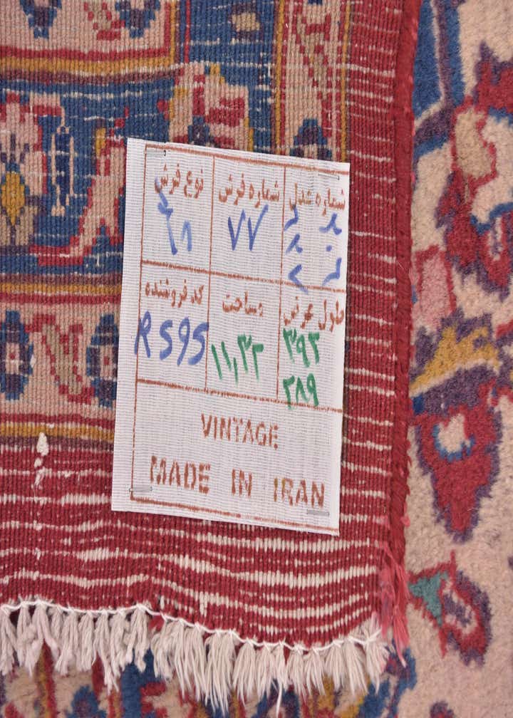 9' 8 x 13' Hand Knotted Mashad Persian Wool Rug