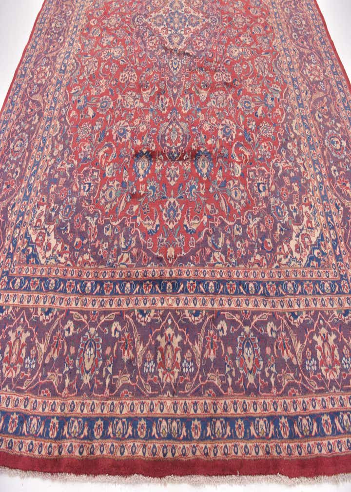 9' 8 x 13' Hand Knotted Mashad Persian Wool Rug