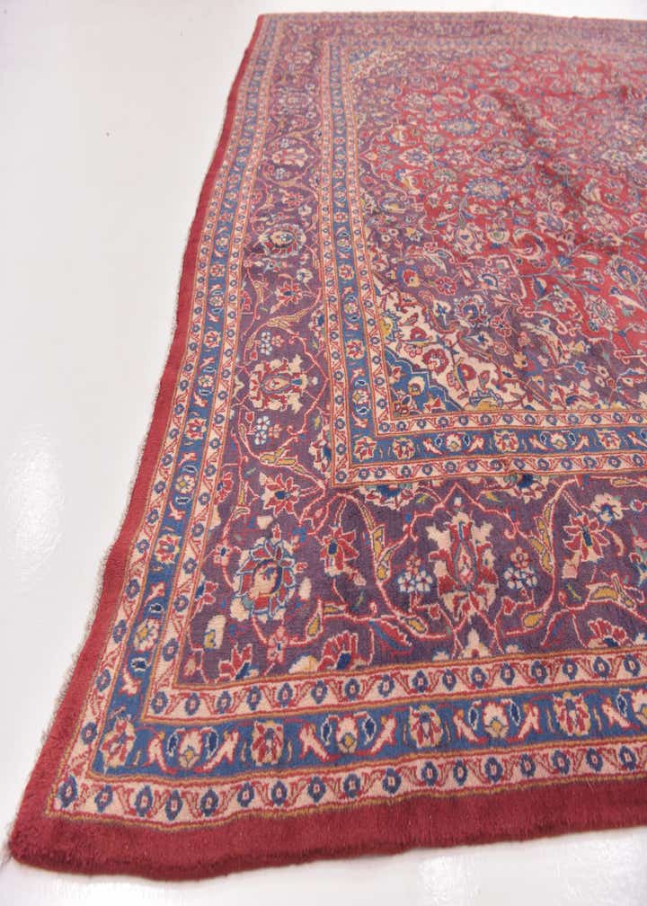 9' 8 x 13' Hand Knotted Mashad Persian Wool Rug