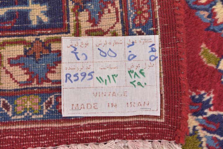 9' 7 x 12' 8 Hand Knotted Mashad Persian Wool Rug