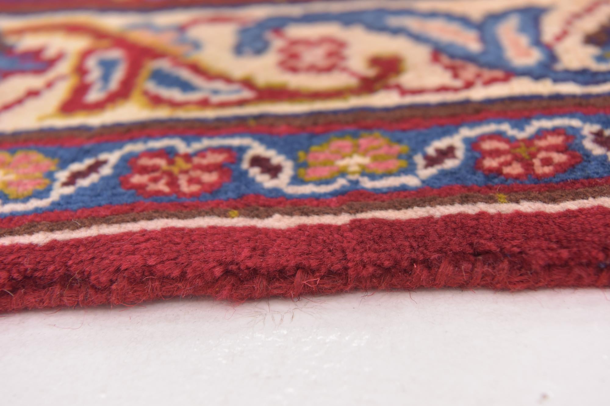 9' 7 x 12' 8 Hand Knotted Mashad Persian Wool Rug