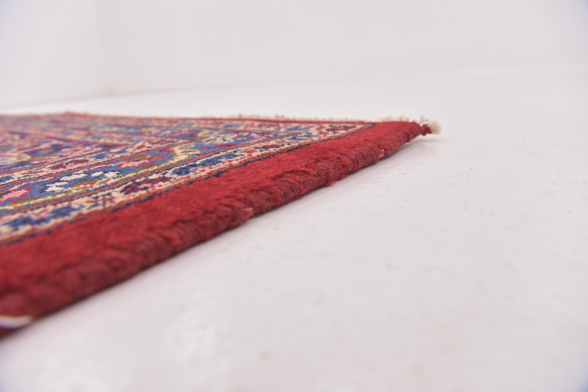 9' 6 x 12' 7 Hand Knotted Mashad Persian Wool Rug