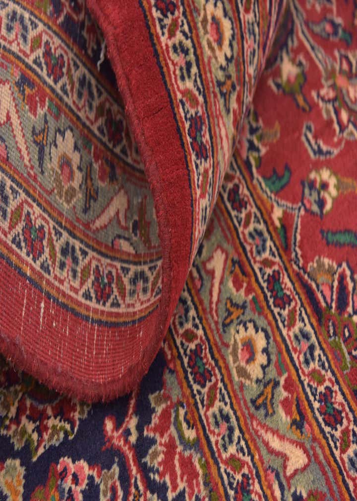 9' 9 x 12' 7 Hand Knotted Mashad Persian Wool Rug