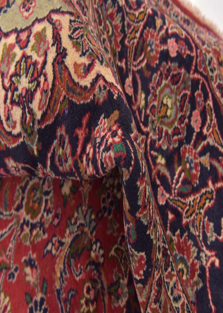 9' 9 x 12' 7 Hand Knotted Mashad Persian Wool Rug