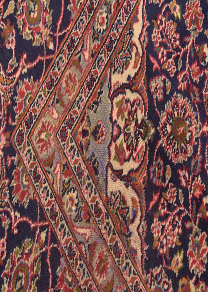 9' 9 x 12' 7 Hand Knotted Mashad Persian Wool Rug