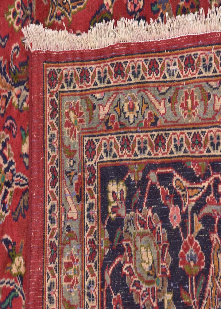 9' 9 x 12' 7 Hand Knotted Mashad Persian Wool Rug