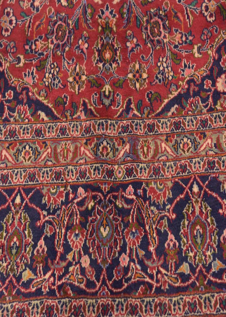 9' 9 x 12' 7 Hand Knotted Mashad Persian Wool Rug
