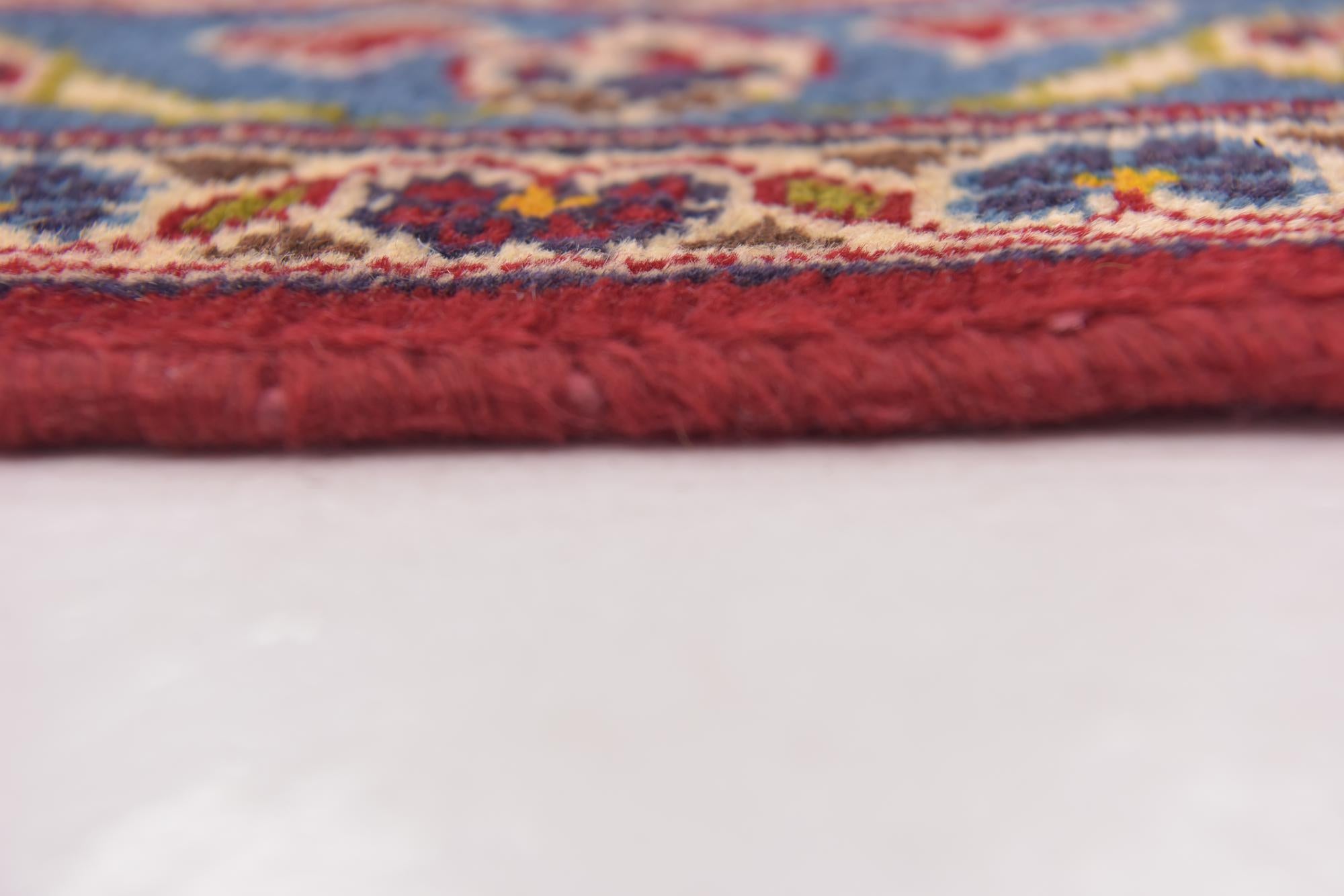 9' 6 x 12' 10 Hand Knotted Mashad Persian Wool Rug