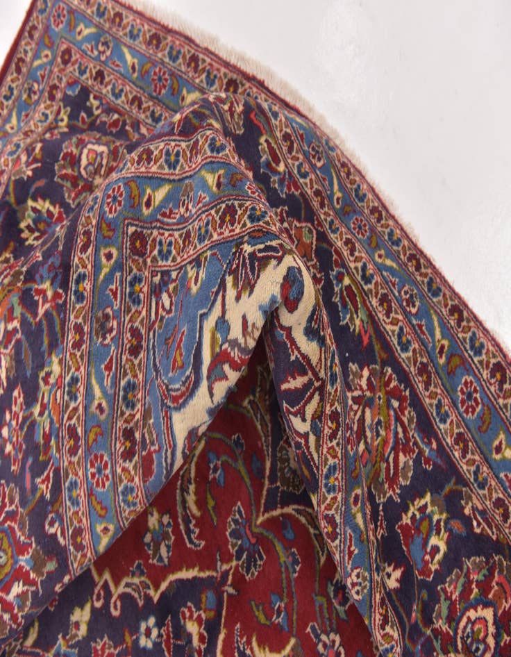 Detail image of 9' 6 x 12' 10  Hand Knotted Mashad Persian Wool Rug